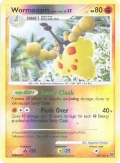 Pokemon Card - Secret Wonders 42/132 - WORMADAM (Sandy Cloak) Lv.37 (REVERSE holo)
