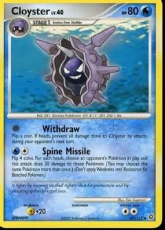 Pokemon Card - D&P: Secret Wonders 47/132 - CLOYSTER Lv.40 (uncommon)