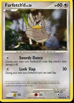 Pokemon Card - D&P: Secret Wonders 49/132 - FARFETCH'D Lv.26 (uncommon)