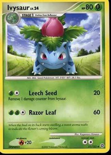 Pokemon Card - D&P: Secret Wonders 51/132 - IVYSAUR Lv.24 (uncommon)