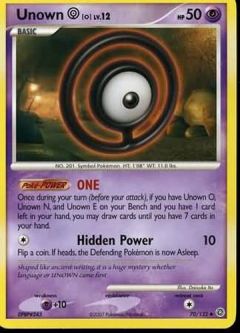 Pokemon Card - D&P: Secret Wonders 70/132 - UNOWN [O] Lv.12 (uncommon)
