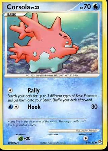 Pokemon Card - D&P: Secret Wonders 84/132 - CORSOLA Lv.32 (common
