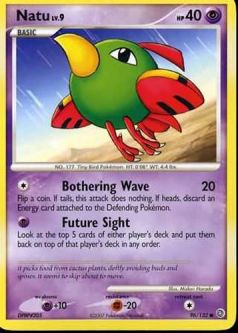 Pokemon Card - D&P: Secret Wonders 96/132 - NATU Lv.9 (common)