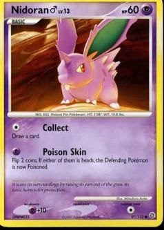 Pokemon Card - D&P: Secret Wonders 97/132 - NIDORAN Lv.13 (common)