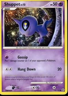Pokemon Card - D&P: Secret Wonders 110/132 - SHUPPET Lv.13 (common)