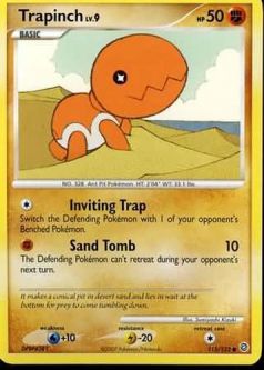 Pokemon Card - D&P: Secret Wonders 115/132 - TRAPINCH Lv.9 (common)