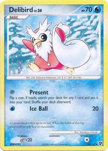 Pokemon Card - D&P: Great Encounters 36/106 - DELIBIRD (uncommon) Pokemon Card - D&P: Great Encounters 36/106 - DELIBIRD (uncommon)