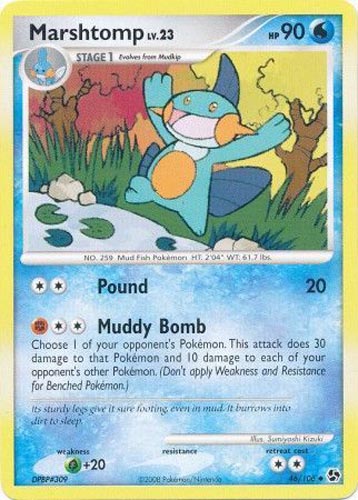 Pokemon Card - D&P: Great Encounters 46/106 - MARSHTOMP (uncommon) Pokemon Card - D&P: Great Encounters 46/106 - MARSHTOMP (uncommon)