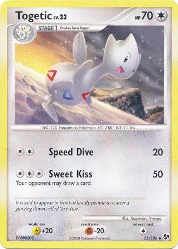 Pokemon Card - D&P: Great Encounters 55/106 - TOGETIC (uncommon) Pokemon Card - D&P: Great Encounters 55/106 - TOGETIC (uncommon)
