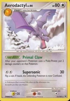 Pokemon Card - Majestic Dawn 15/100 - AERODACTYL (rare)