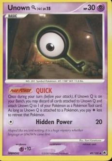 Pokemon Card - Majestic Dawn 49/100 - UNOWN Q (uncommon)