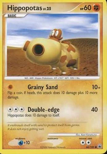 Pokemon Card - D&P: Majestic Dawn 66/100 - HIPPOPOTAS (uncommon): BBToyStore.com - Toys, Plush, Trading Cards, Action Figures & Games online retail store shop sale Pokemon Card - D&P: Majestic Dawn 66/100 - HIPPOPOTAS (uncommon): BBToyStore.com - Toys, Plush, Trading Cards, Action Figures & Games online retail store shop sale