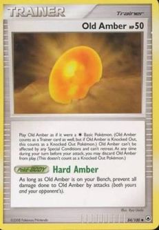 Pokemon Card - D&P: Majestic Dawn 84/100 - OLD AMBER (uncommon)