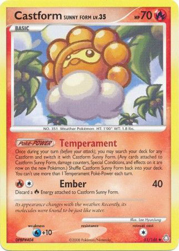 Castform Sunny Form (51/146) - Legends Awakened - Damaged