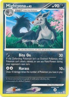 Pokemon Card - D&P: Legends Awakened 66/146 - MIGHTYENA Lv.42 (uncommon)
