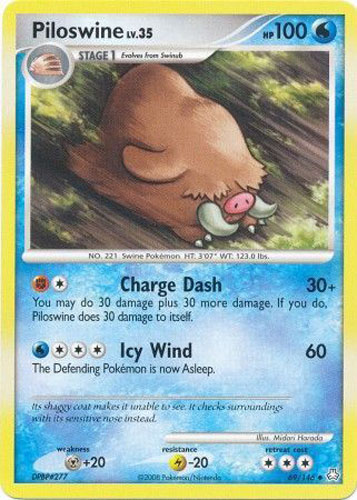 piloswine pokemon card 2004 EX: Team Rocket Returns #013/109 Reverse Holo Price Guide [2W] Blizzard (50) This attack also does 10 damage to each of your opponents Benched Pokmon Piloswine 48/102 Uncommon Triumphant Pokmon
