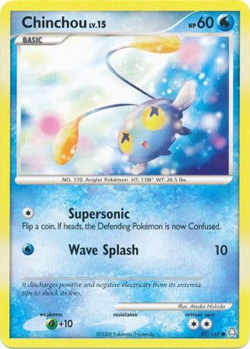Pokemon Card - D&P: Legends Awakened 87/146 - CHINCHOU Lv.15 (common): BBToyStore.com - Toys, Plush, Trading Cards, Action Figures & Games online retail store shop sale Pokemon Card - D&P: Legends Awakened 87/146 - CHINCHOU Lv.15 (common): BBToyStore.com - Toys, Plush, Trading Cards, Action Figures & Games online retail store shop sale