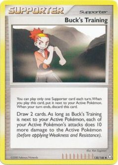 Pokemon Card - D&P: Legends Awakened 130/146 - BUCK'S TRAINING (uncommon)