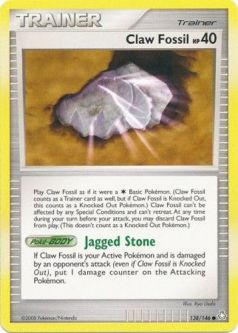 Pokemon Card - D&P: Legends Awakened 138/146 - CLAW FOSSIL (common)