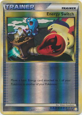 Pokemon Card - Heart Gold Soul Silver 91/123 - ENERGY SWITCH (uncommon)