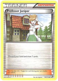 Pokemon Card - Black & White 101/114 - PROFESSOR JUNIPER (uncommon)