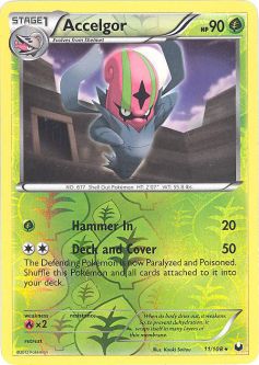 Pokemon Card - Dark Explorers 11/108 - ACCELGOR (reverse holo)