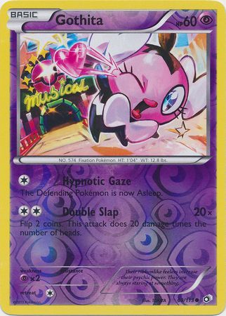 Pokemon Card - B&W: Legendary Treasures 69/113 - GOTHITA (reverse holo)