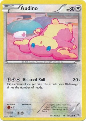 Pokemon Card - B&W: Legendary Treasures RC17/RC25 - AUDINO (common)