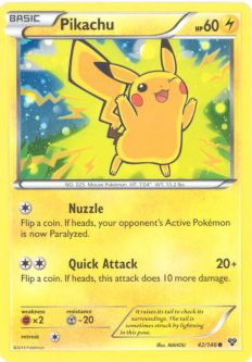 Pokemon Card - XY 42/146 - PIKACHU (holo-foil)