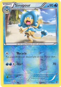 Pokemon Card - XY 38/146 - SIMIPOUR (reverse holo)