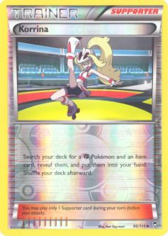 Pokemon Card - XY Furious Fists 95/111 - KORRINA (reverse holo)