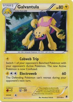 Pokemon Card - XY: Phantom Forces 27/119 - GALVANTULA (Theme Deck Exclusive SHATTERED holo-foil)