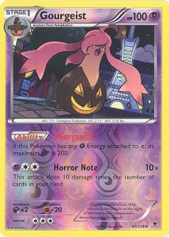 Pokemon Card - XY Phantom Forces 45/119 - GOURGEIST (REVERSE holo-foil)