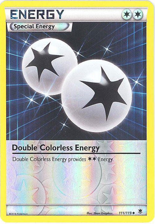Pokemon Card - XY: Phantom Forces 111/119 - DOUBLE COLORLESS ENERGY (reverse holo)