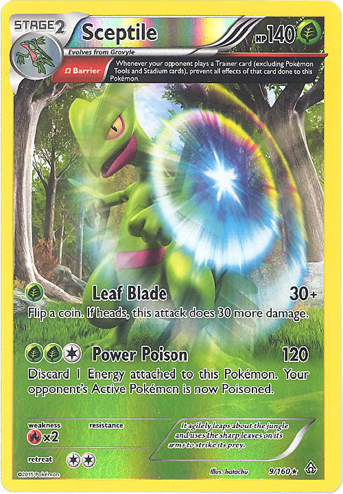 Pokemon Card - XY: Primal Clash 9/160 - SCEPTILE (reverse holo)