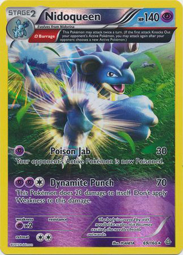 Pokemon Card - XY: Primal Clash 69/160 - NIDOQUEEN (reverse holo)