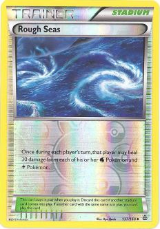 Pokemon Card - XY Primal Clash 137/160 - ROUGH SEAS (reverse holo)