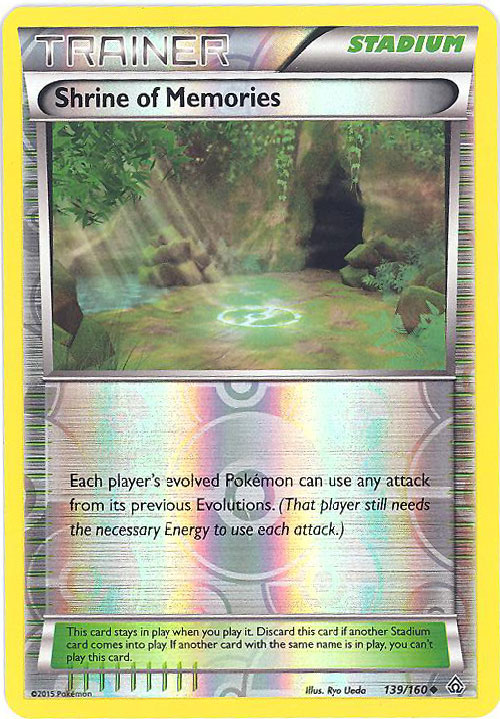 Pokemon Card - XY: Primal Clash 139/160 - SHRINE OF MEMORIES (reverse holo)