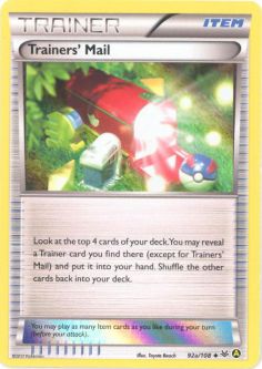 Pokemon Card - XY Roaring Skies 92a/108 - TRAINERS' MAIL (alternate holo-foil)