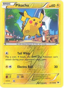 Pokemon Card - XY: Roaring Skies 20/108 - PIKACHU (reverse holo)