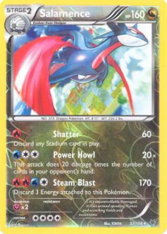 Pokemon Card - XY: Roaring Skies 57/108 - SALAMENCE (reverse holo)