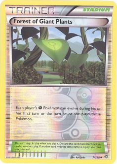 Pokemon Card - XY Ancient Origins 74/98 - FOREST OF GIANT PLANTS (reverse holo)