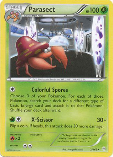 Pokemon Card - XY: BREAKthrough 2/162 - PARASECT (rare): BBToyStore.com - Toys, Plush, Trading Cards, Action Figures & Games online retail store shop sale Pokemon Card - XY: BREAKthrough 2/162 - PARASECT (rare): BBToyStore.com - Toys, Plush, Trading Cards, Action Figures & Games online retail store shop sale