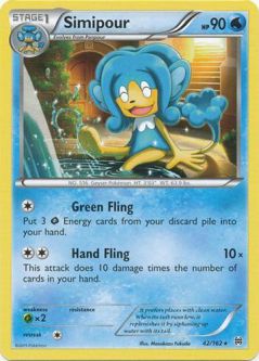 Pokemon Card - XY: BREAKthrough 42/162 - SIMIPOUR (rare)