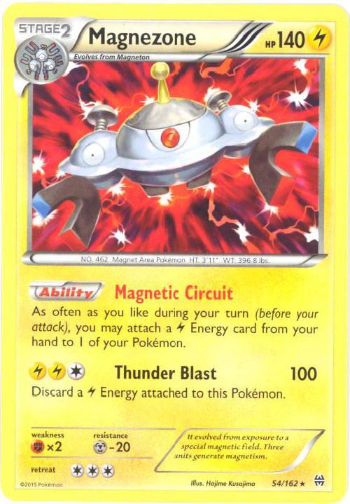 Pokemon Card - XY: BREAKthrough 54/162 - MAGNEZONE (rare)