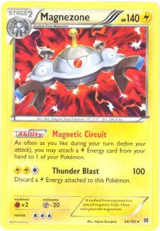 Pokemon Card - XY BREAKthrough 54/162 - MAGNEZONE (rare)