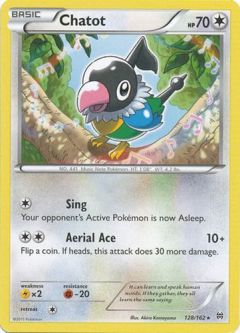 Pokemon Card - XY: BREAKthrough 128/162 - CHATOT (rare)