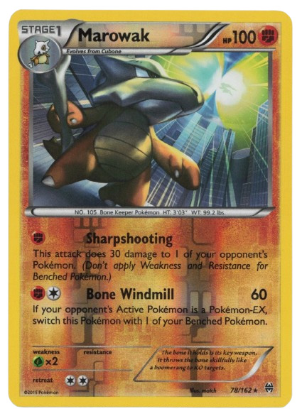 pokemon marowak card 105/165 - Cubone - 151 - Evolution 2 Set - Holo Rare Battle Styles Singles The Most Expensive Marowak Pokemon