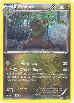 Pokemon Card - XY: BREAKthrough 110/162 - FRAXURE (reverse holo)
