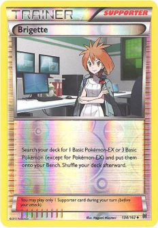 Pokemon Card - XY: BREAKthrough 134/162 - BRIGETTE (reverse holo)